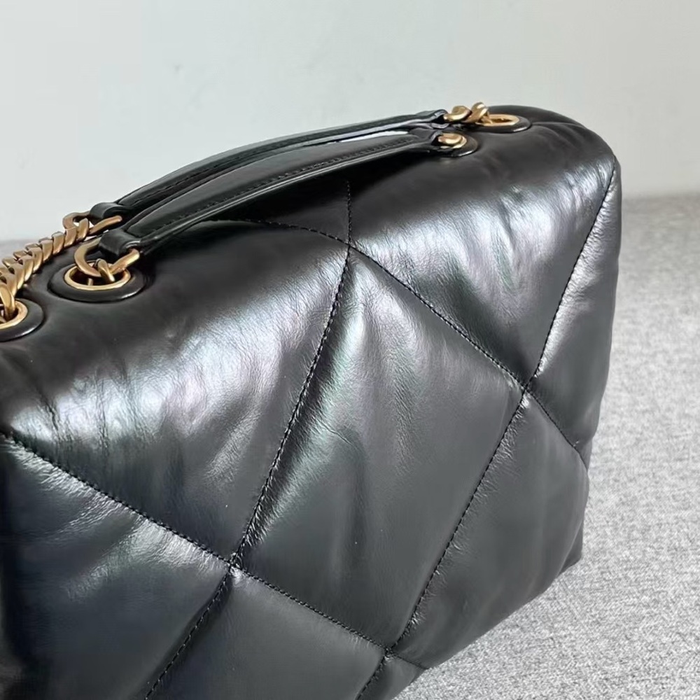 TORY BURCH Kira series black diamond grid chain bag - Picture 3 of 5